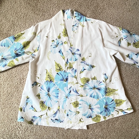 Upcycled Cotton Unlined Printed Jacket Medium - Picture 7 of 15